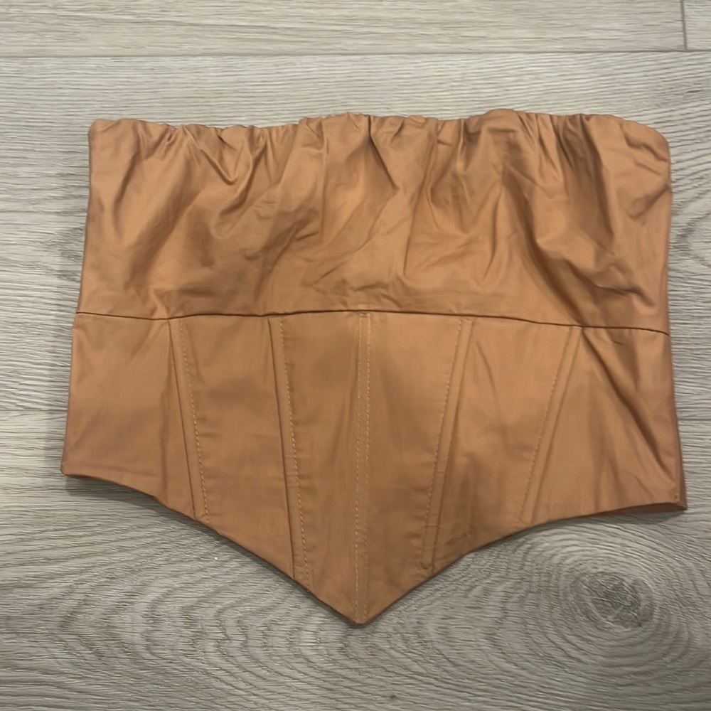 brown corset top